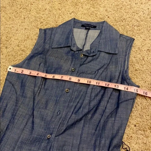 Tommy Hilfiger 2 denim shirt dress button down - Picture 6 of 9